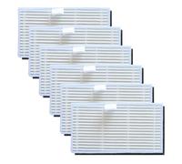 FUBESK Pour Monsga Ms1 Max Robot pour filtres à vide, lot de 6 pièces de rechange, piège à poussière haute efficacité pour animaux domestiques et pour nettoyer les accessoires de filtre blanc