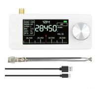 FUBESK SI4732 Récepteur radio numérique portable 0,5-108 MHz avec écran IPS 1,9" AM FM SSB Radio à ondes courtes (bleu)