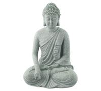 FUBESK Statue de Bouddha assis - Sculpture en résine effet zen pour décoration intérieure et extérieure - 4 x 8 x 12 cm