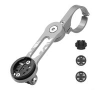FUBESK Support de guidon rotatif à 360° en alliage d'aluminium pour vélo Cateye pour Bryton Road MTB E-pour vélo jusqu'à 32 mm pour guidon rouge (gris)