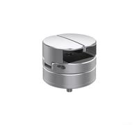 FUBESK Support de téléphone en alliage d'aluminium pour moto, rotation à 360 degrés, positionnement réglable, compatible avec la plupart des téléphones portables (argent)