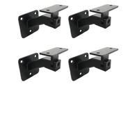 FUBESK Supports de rampe réglables pour escaliers intérieurs, support de rampe d'escalier en fer noir avec design pivotant, pour couloirs, bureaux, salles de séjour