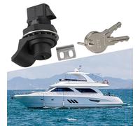 FUBESK Verrou à bouton-poussoir pour boîte à outils de bateau de marine, boîte à outils, boîte à gants de moto, noir