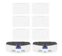 FUBESK X9 For Pro T80 For Pro Dirty For Water For Tank Filter and Baffle Replacement Parts Kit d'accessoires de boîte d'égout lavable avec 6 filtres et 2 déflecteurs robot pour aspirateur