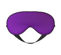 FUBUKIOF Masque pour les yeux doux violet foncé de couleur unie. Unisexe, confortable et respirant, adapté pour le repos quotidien. Vous aide à entrer rapidement dans un sommeil profond. Noir