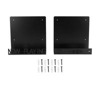 Fuchooky 2 Pcs Record Wall Mounted Rack Sturdy Metal Decorative Record Storage Display Holder