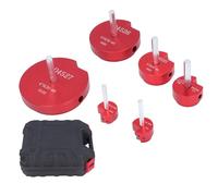 Fuchooky 6PCS PVC Pipe Resiteur Set Cutter Tool Aluminium Adapter Socket Saver 3/4in 1in 1-1/2 pouces 2 pouces 4 pouces pour le bit de forage 1/2 pouce
