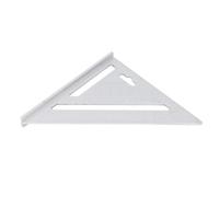 Fuchooky 7 pouces Triangle souverain Aluminium ALLIAGE Black Matte Finition Multi-Put Triangle Square pour les projets de travail du bois (UK Standard)
