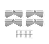 Fuchooky Charnières d'extension de Descente de gouttière en Acier Inoxydable, Paquet de 4 charnières rabattables pour Une Installation Facile, sans perçage, Ajustement Universel pour