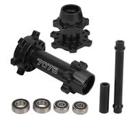 Fuchooky Losi 1 4 Scale Promoto MX Aluminium Wheel Hex Hubs Set Avant Remplacement arrière haute résistance Pièces de mise à niveau Easy Installation Easy (Noir)
