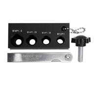 Fuchooky Outil de gapper de boucle d'allumage universel pour 10 mm 12 mm 14 mm 16 mm bougies 32 lames kit de réglage en aluminium avec une jauge de feener pour voitures Mot à la pelouse (Noir)