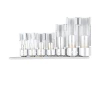 Fuchooky Outil de retrait de capteur d'oxygène, outil de prise, injecteur d'huile en alliage, clé de capteur O2, ensemble d'outils de retrait pour véhicule 7 pièces