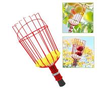 Fuchooky Panier de cueillette de Fruits en Acier Inoxydable avec Doublure Douce, Outil de ramassage de Grande capacité pour la récolte des avocats, Oranges, Citrons, poires dans Les Grands