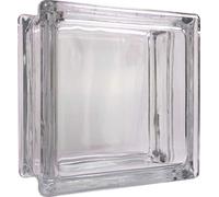 Fuchs Brique de Verre de décoration avec Ouverture et Coin - idéal comme Caisse à Monnaie, décoration de Maison, Vase ou Cadeau d'argent Vue complète 14,5x14,5x8 cm