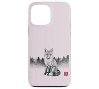 Fuchs de Kitsune Esthétique Japonaise avec Tampon Hanko Coque pour iPhone 13 Pro Max