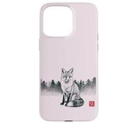 Fuchs de Kitsune Esthétique Japonaise avec Tampon Hanko Coque pour iPhone 15 Pro Max