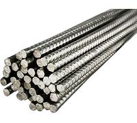 Fuchs Design 10 pièce acier à béton Inoxripp côtelé 1 m Longueur 8 mm Diamètre