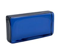 Fuchs Design Brique en verre Crystal Collection Classic bleu foncé, env. 20 x 10 x 5 cm