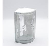 Fuchs Design Brique en verre transparent en forme de nuage 10,5 x 19 x 8 cm
