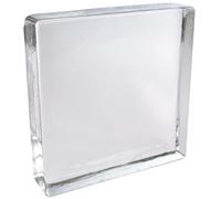 Fuchs Design Collection Crystal Classic 1 pièce vue complète brillant brique de verre brique de verre 20x20x5cm Bloc de verre en verre véritable de haute qualité