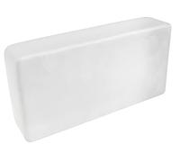 Fuchs Design Collection Crystal Classic 1 pièce vue complète satiné (6 face) brique de verre brique de verre 20x10x5 cm Bloc de verre en verre véritable de haute qualité