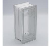Fuchs Design - Lot de 10 blocs de construction en verre transparent rectangulaires de 9 x 19 x 8 cm