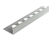 Fuchs Design profilé pour carrelage Premium 12,5 mm équerre à partir de aluminium naturel dans naturel Profil des carreaux Rail en acier inoxydable 1 x 1 m