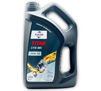 FUCHS Huile moteur Titan 10W-40 Huile en partie synthétique huile ACEA A3/B4 API SN Syn MC 5 L Compatible avec VW Golf IV 3/5 portes 1J1 Golf V 3/5 portes 1K1 Polo IV 3/5 portes 9N, 9A