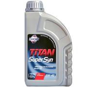FUCHS Huile moteur TITAN 5W-40 huile ACEA A3/B4 API SN API CF Supersyn 1 L Compatible avec VW Golf VII 3/5 portes 5G1, BQ1, BE1, BE2 Golf IV 3/5 portes 1J1 Golf V 3/5 portes 1K1 Golf VI 3/5 portes 5K1