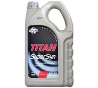 FUCHS Huile moteur TITAN 5W-50 ACEA A3/B3 ACEA A3/B4 API SL API CF Supersyn 5 L Compatible avec VW Golf VII 3/5 portes 5G1, BQ1, BE1, BE2 Golf IV 3/5 portes 1J1 Golf V 3/5 portes 1K1 Tiguan I 5N