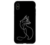 Fuchs One Line Art Dessin Coque pour iPhone XS Max