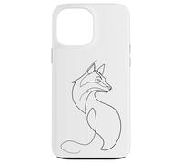 Fuchs One Line Art Dessin Renard Coque pour iPhone 13 Pro Max