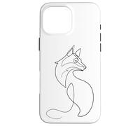 Fuchs One Line Art Dessin Renard Coque pour iPhone 16 Pro Max