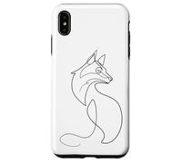 Fuchs One Line Art Dessin Renard Coque pour iPhone XS Max