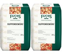 Fuchs Professional - Assaisonnement pour soupe | 400 g | Légumes légèrement séchés pour assaisonner les soupes et les ragoûts | pour les consommateurs en vrac et la gastronomie (Lot de 2)
