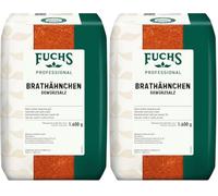 Fuchs Professional - Assaisonnement salé pour poulet rôti | 1,6 kg dans un sac | Pour assaisonner ou mariner les plats de poulet | Qualité professionnelle pour les gros consommateurs (Lot de 2)