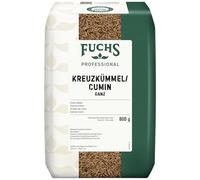 Fuchs Professional - Graines de cumin | 800 g | Goût épicé et aromatique pour les currys, les piments et les plats de viande | Qualité professionnelle pour les consommateurs en vrac et la gastronomie