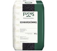 Fuchs Professional - Graines de nigelle | 0,8 kg dans un sac | Comme garniture, idéal pour les currys de légumes ou le pain | Qualité professionnelle pour les gros consommateurs