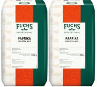 Fuchs Professional - Paprika doux | 1 kg dans un sac | Assaisonnement doux pour goulasch, sauces et trempettes | Qualité professionnelle pour les consommateurs en vrac et la gastronomie (Lot de 2)