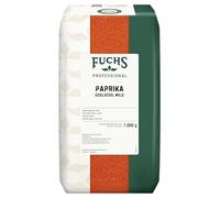 Fuchs Professional - Paprika doux | Assaisonnement doux pour goulasch, sauces et trempettes | Qualité professionnelle pour les consommateurs en vrac et la gastronomie | 1 kg dans un sac