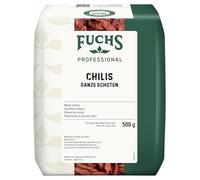 Fuchs Professional - Piment for entier | 500 g | Condiment pour plats épicés et sauces piquantes | Qualité professionnelle pour les consommateurs en vrac et la gastronomie