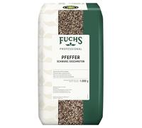 Fuchs Professional - Poivre noir grossièrement moulu | Qualité professionnelle pour les gros consommateurs et la gastronomie | 1 kg dans un sac recyclable