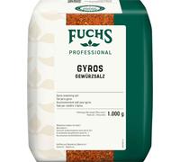 Fuchs Professional Sel d'assaisonnement pour gyros, condiment méditerranéen, paquet de 1000g