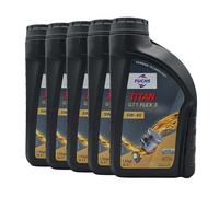 FUCHS Titan GT1 Flex 3 SAE 5W-40 Huile VW 511 00, MB 229.51, 5x1 Litre