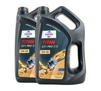 FUCHS Titan GT1 Pro C-3 SAE 5W-30 Huile VW 504 00 BMW LONGLIFE-04, 2x5 Litre