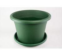 FUCHS Versand schnell. clever. gut. Pot de fleurs Cylindro avec soucoupe en différentes couleurs et tailles, couleur : vert olive, diamètre : 50 cm