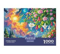 Fuchsie Hybride Papier Puzzle Jeu De Société Adulte Pièces Parfaitement Assorties 1000 Pièces Fleur Casse-tête Qualité Premium pour Adultes 70x50cm/1000pcs
