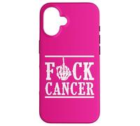Fuck Cancer Doigt d'honneur Squelette Cancer Survivant Coque pour iPhone 16
