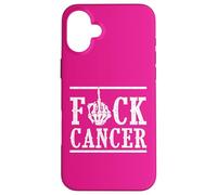 Fuck Cancer Doigt d'honneur Squelette Cancer Survivant Coque pour iPhone 16 Plus