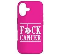 Fuck Cancer Doigt d'honneur Squelette Cancer Survivant Coque pour iPhone 17